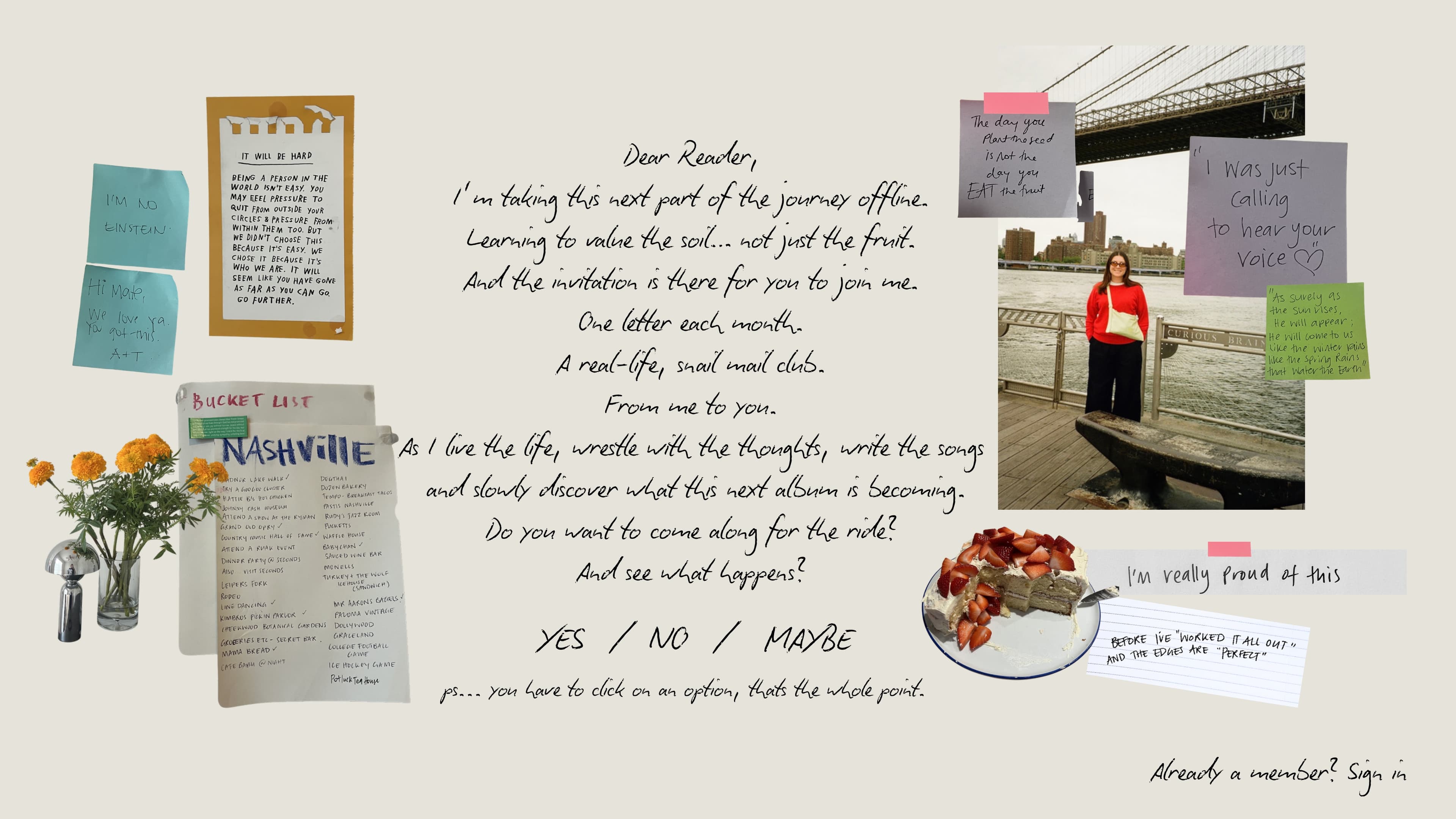 Dear Reader — an invitation to the mail club